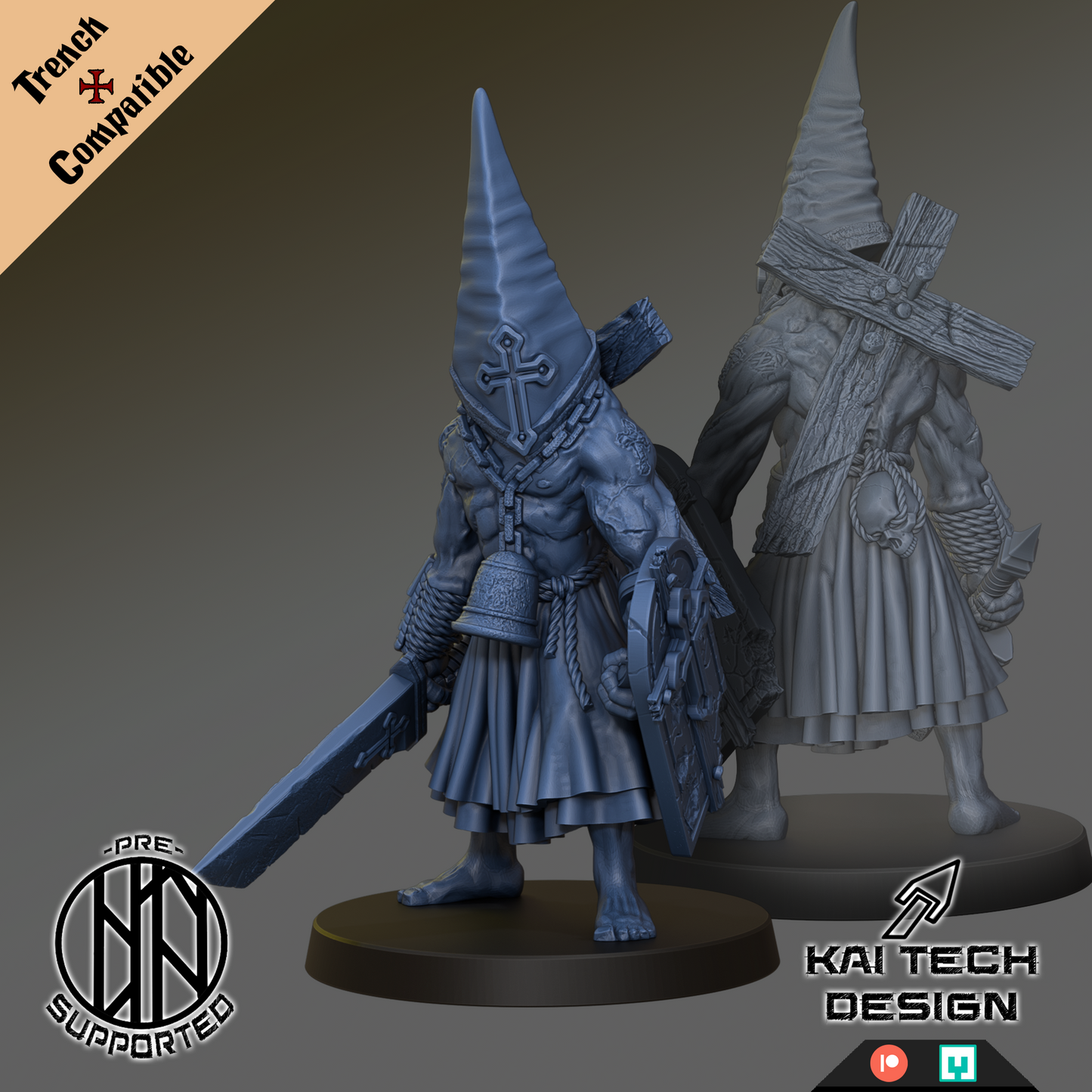 Communicant x2 – Trench Crusade Compatible - KaiTech - Trench Style Base
