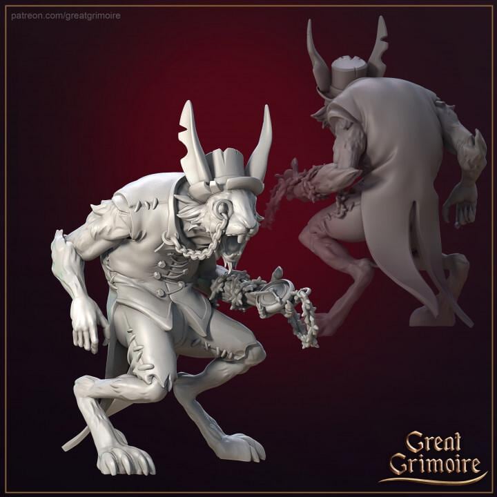 White Rabbit - D&D Monster Rabbit - Alice in Nightmareland