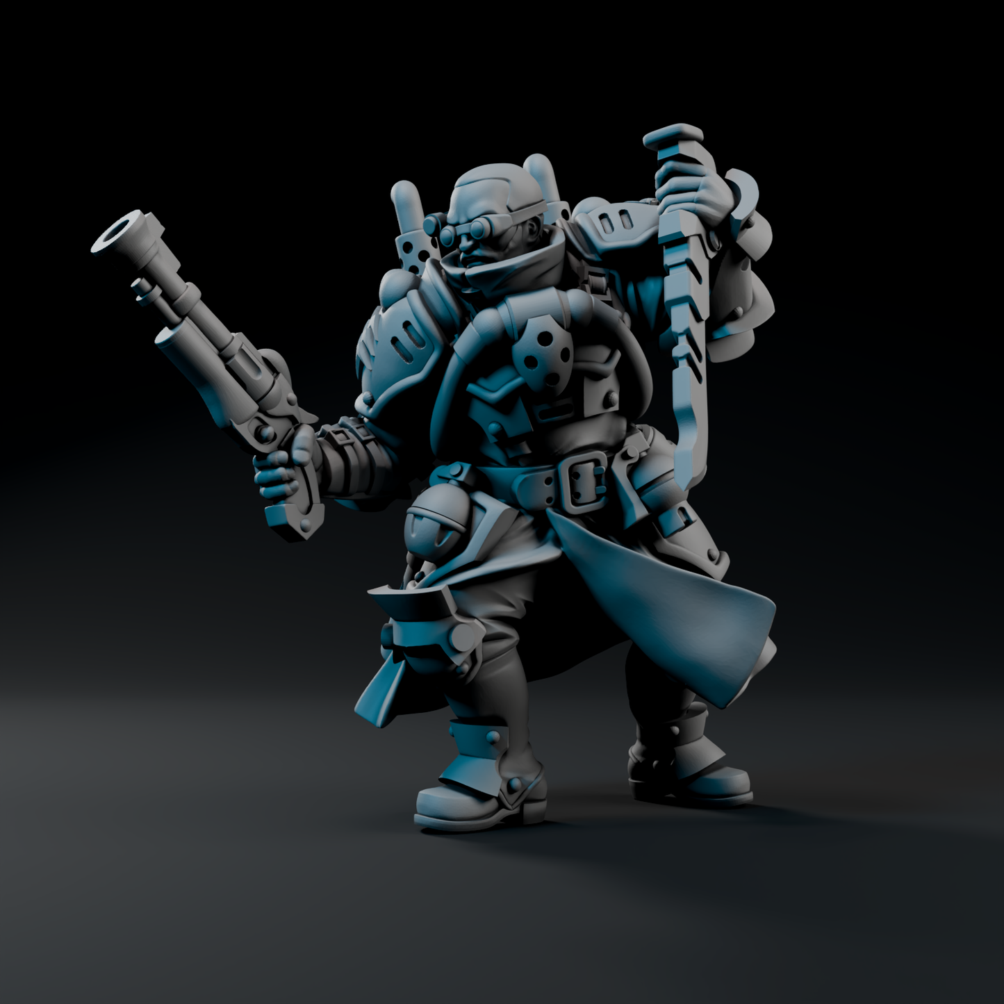 a toy figurine of a man with a gun