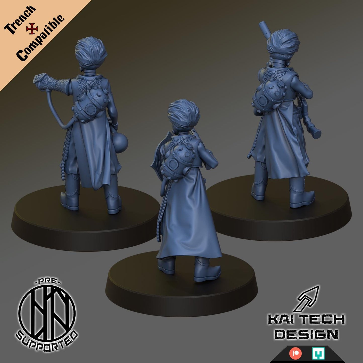 Trench Crusade Compatible Sultanate Alchemists with trench style bases!