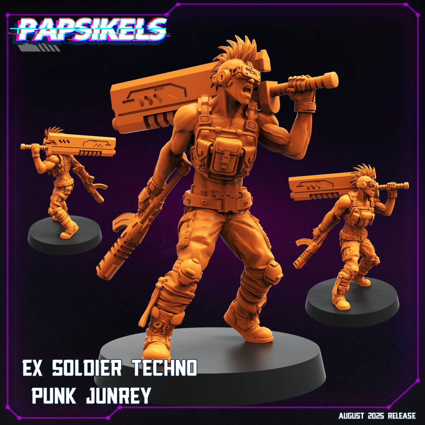 Ex Soldier Techno Punk | Papsikels | Cyberpunk | Sci Fi