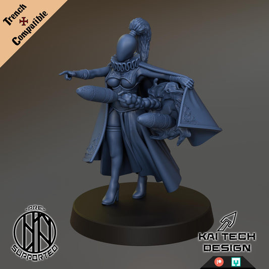 Trench Crusade Compatible Artillery Witch x2 - KaiTech - With Trench Style Bases!