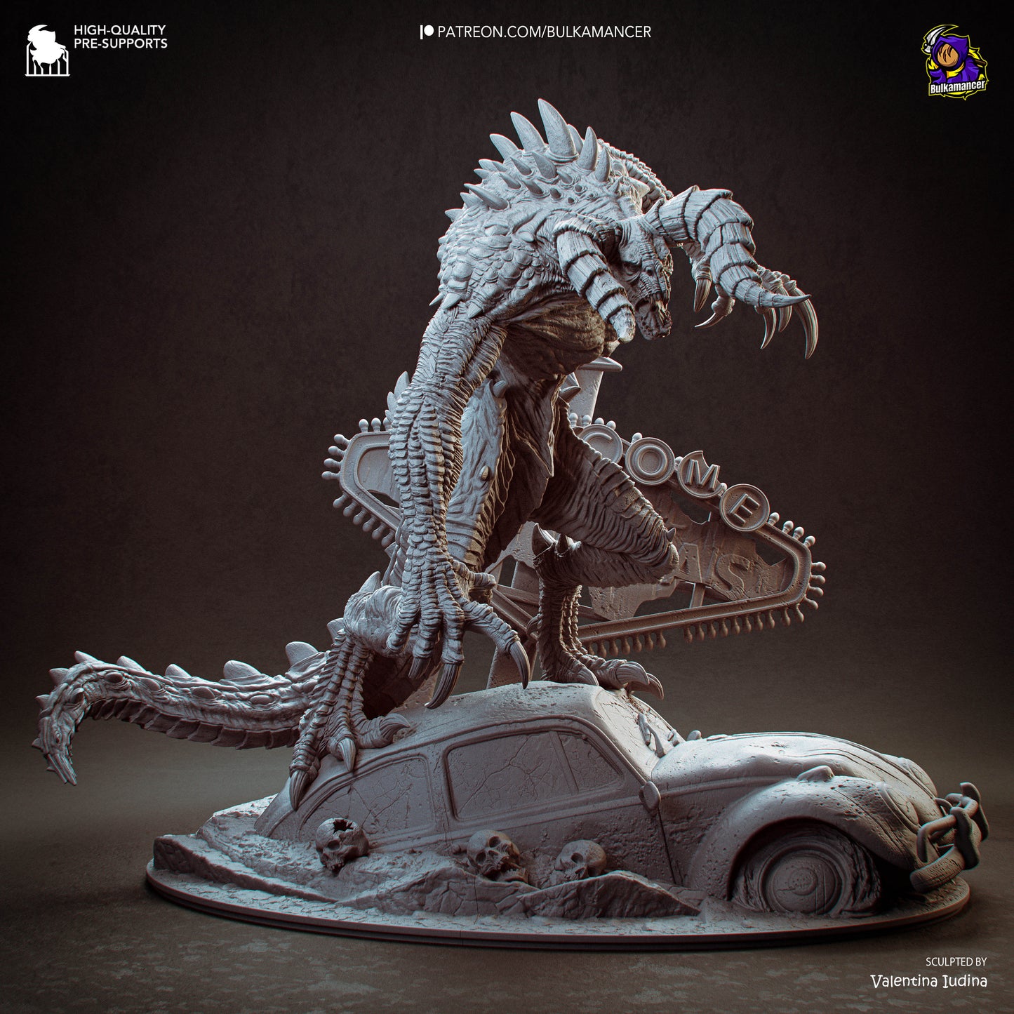 Claw of the Wasteland  Post-Apocalyptic Display Figure • Bulkamancer • Unpainted