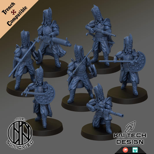 Trench Crusade Proxy - Sultanate Janissaries x7 With Bases