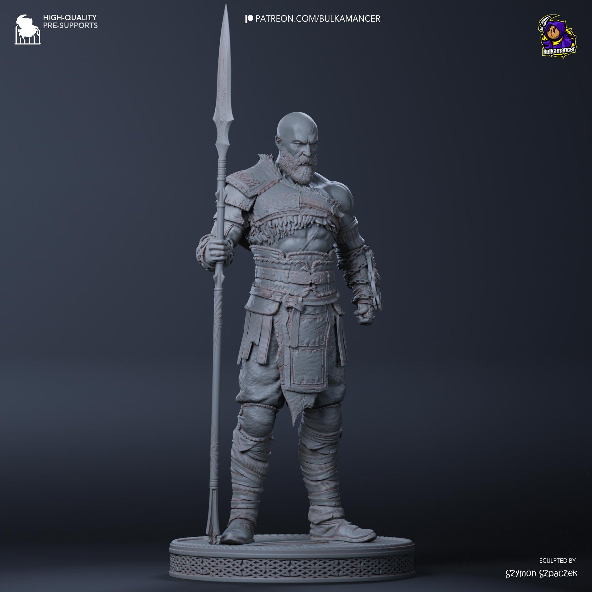a statue of a man with a sword and armor