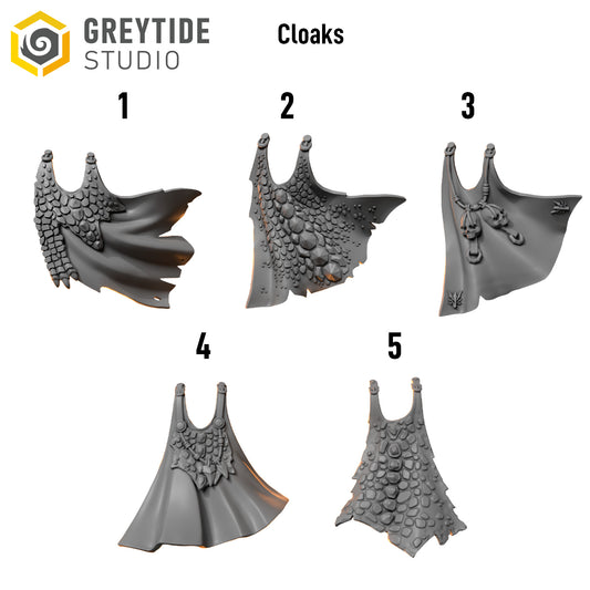 Anvil Wardens Cloak x10 | Salamander Proxy Resin Bitz | 32mm Sci-Fi Accessories