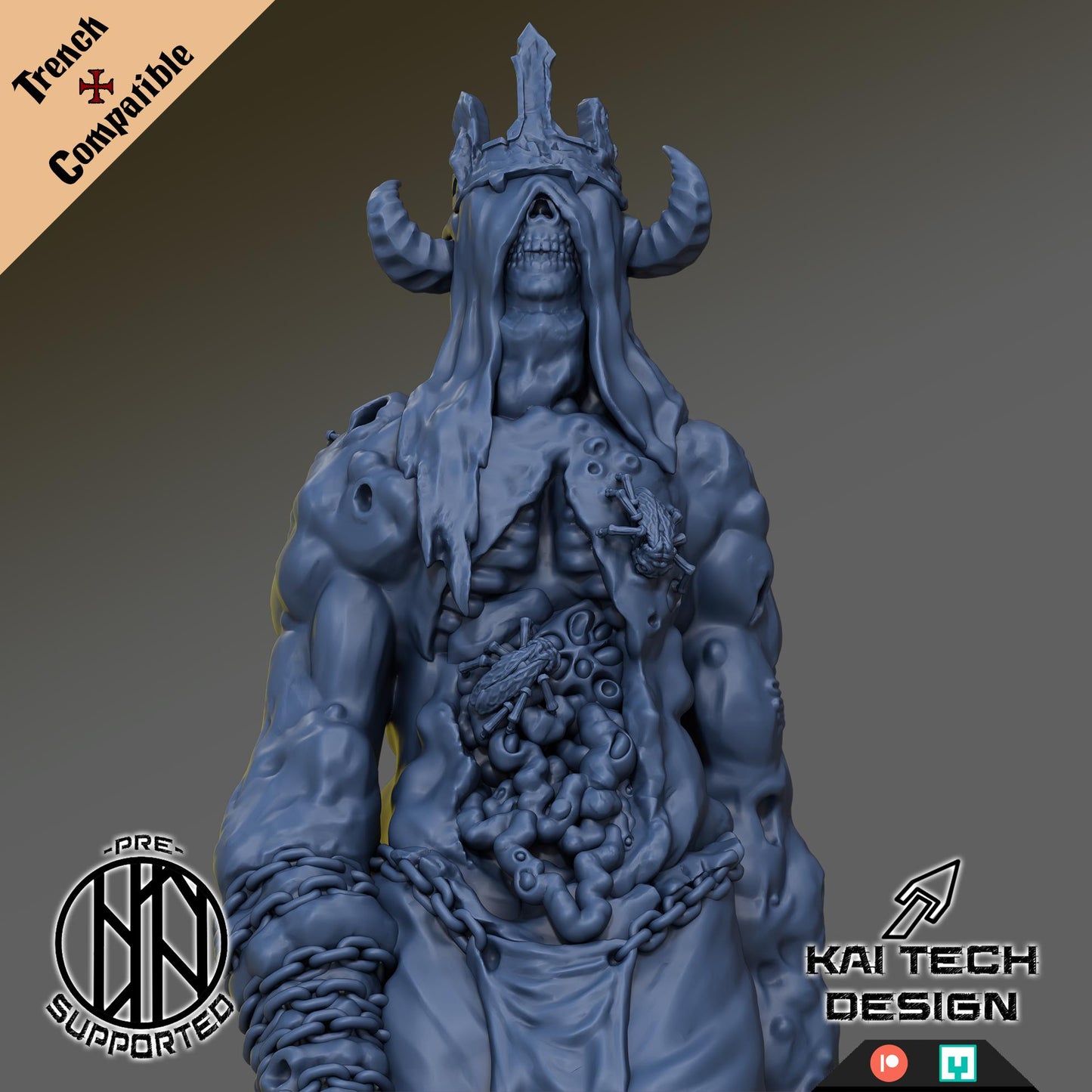 Tumuor Lord | Trench Crusade Compatible | KaiTech | Black Grail