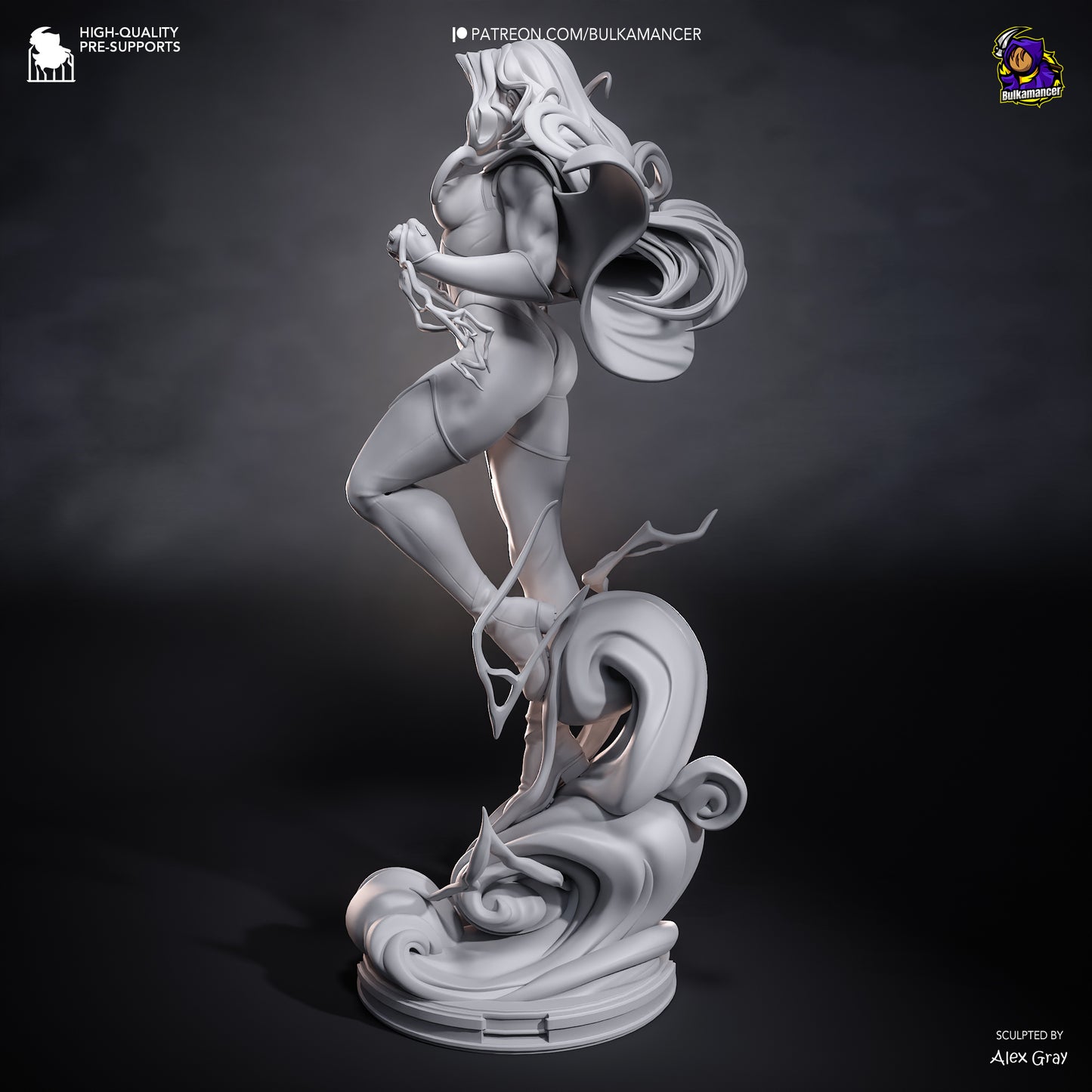 Bright Cardigan Resin Statue • Heroine Display Figure  Unpainted Collector Model