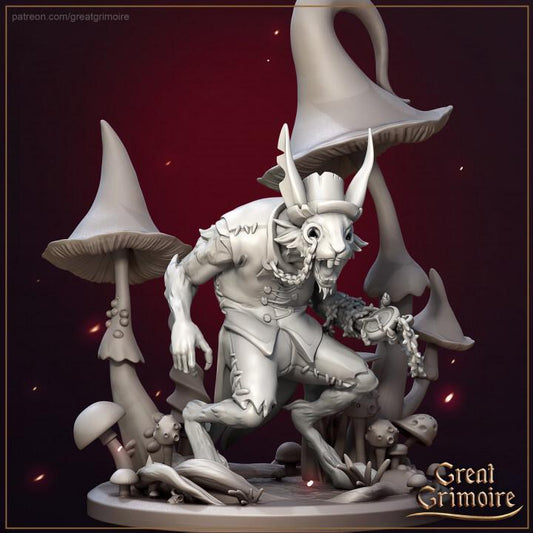 White Rabbit - D&D Monster Rabbit  - Alice in Nightmareland