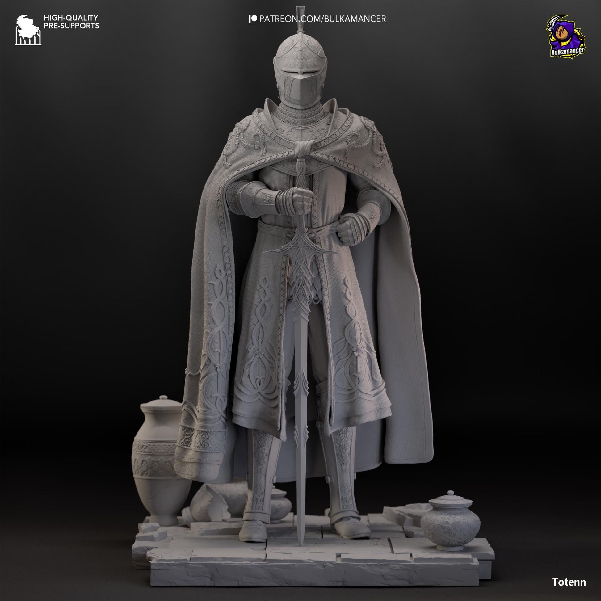 a statue of a man dressed in armor