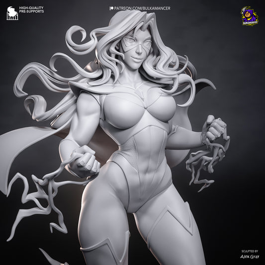 Bright Cardigan Resin Statue • Heroine Display Figure  Unpainted Collector Model