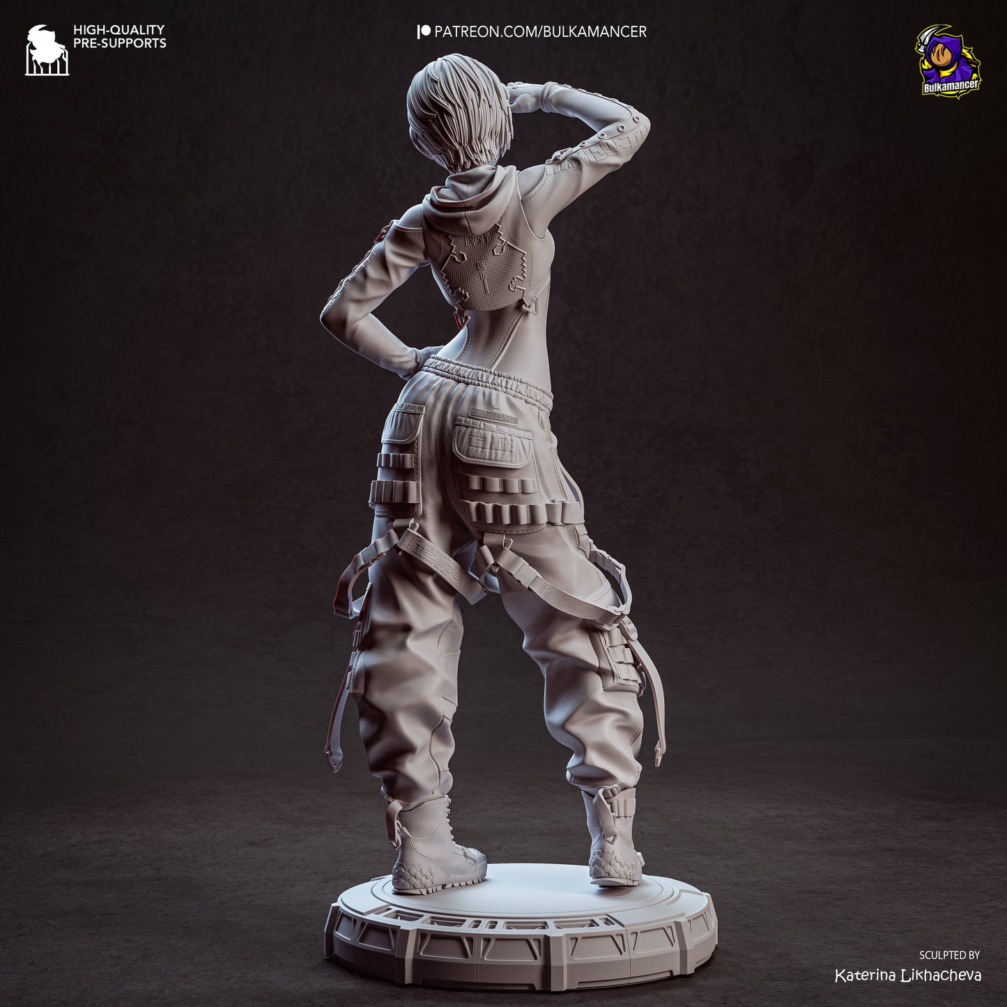Airborne Squad Engineer • 205mm Sci-FiDisplay Figure • Bulkamancer • Unpainted