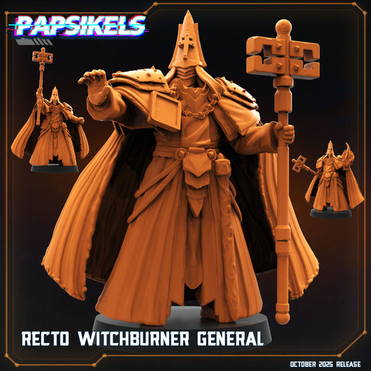 Trench Crusade Compatible Witchburner General Miniature Unpainted Model