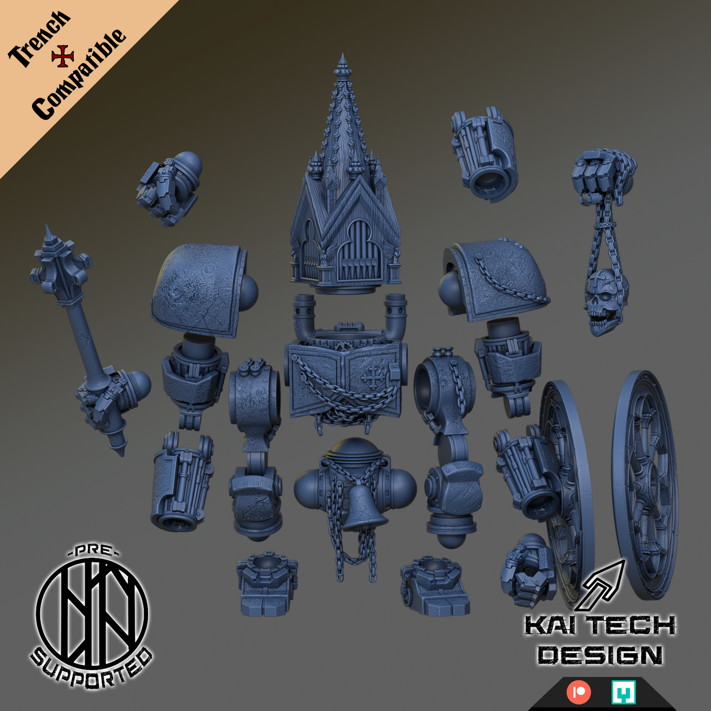 Shrine Anchorite – Trench Crusade Compatible | KaiTech | Organ Shrine