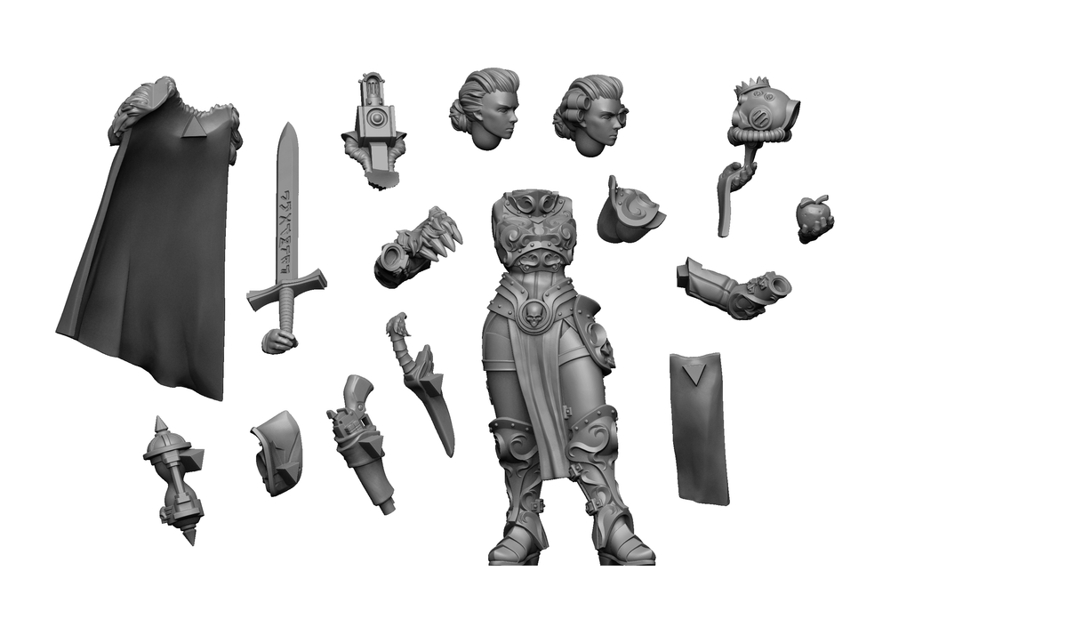 Lady-Inquisitor Alba Snow, Hand-Sculpted Multi-Part Kit, 28mm Scale