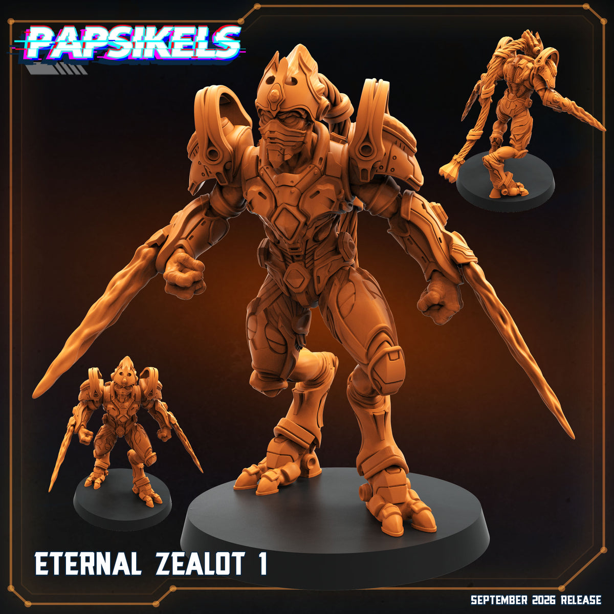 Eternal Zealot x3 | StarCraft Proxy | High Detail Resin | Papsikels