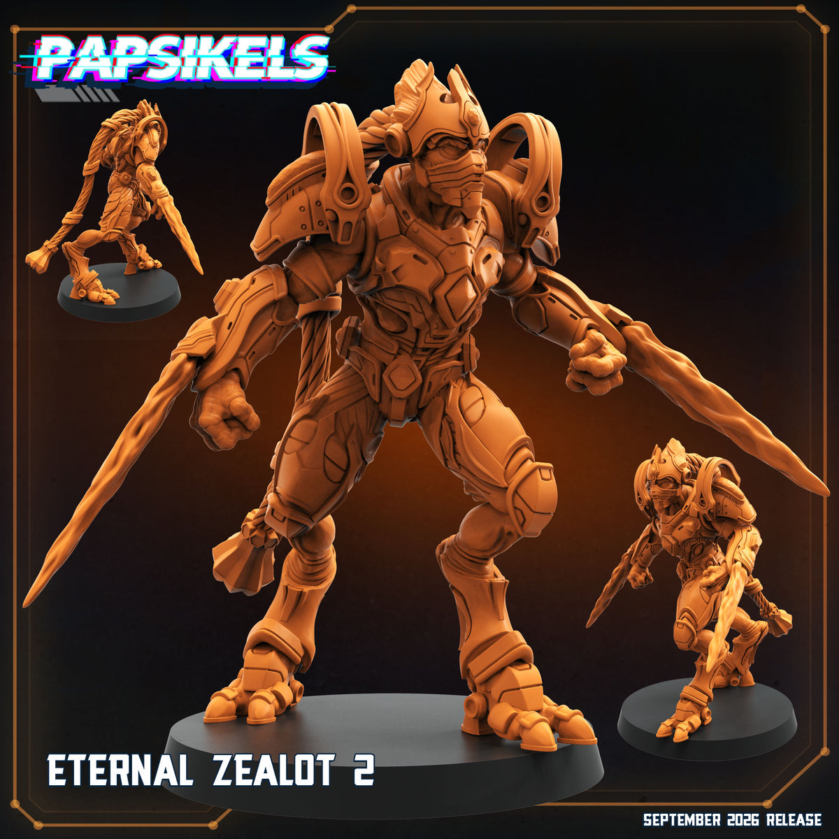 Eternal Zealot x3 | StarCraft Proxy | High Detail Resin | Papsikels