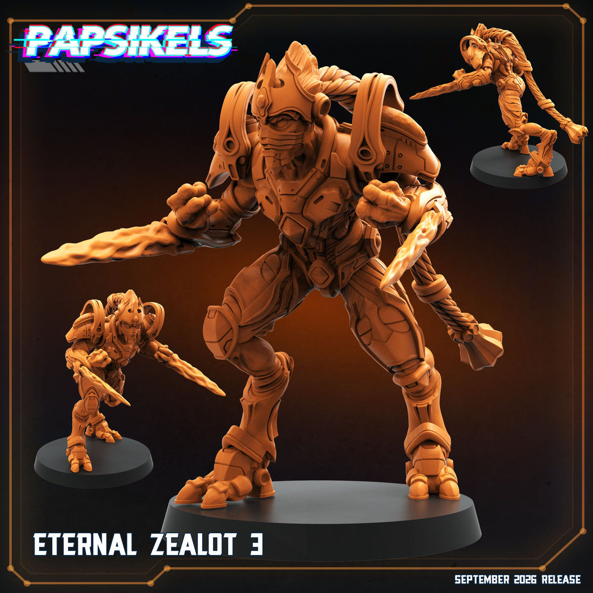 Eternal Zealot x3 | StarCraft Proxy | High Detail Resin | Papsikels