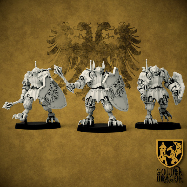 Holy Roman Empire - Knecht Battlesuits x3  | Golden Dragon Games | Marcher