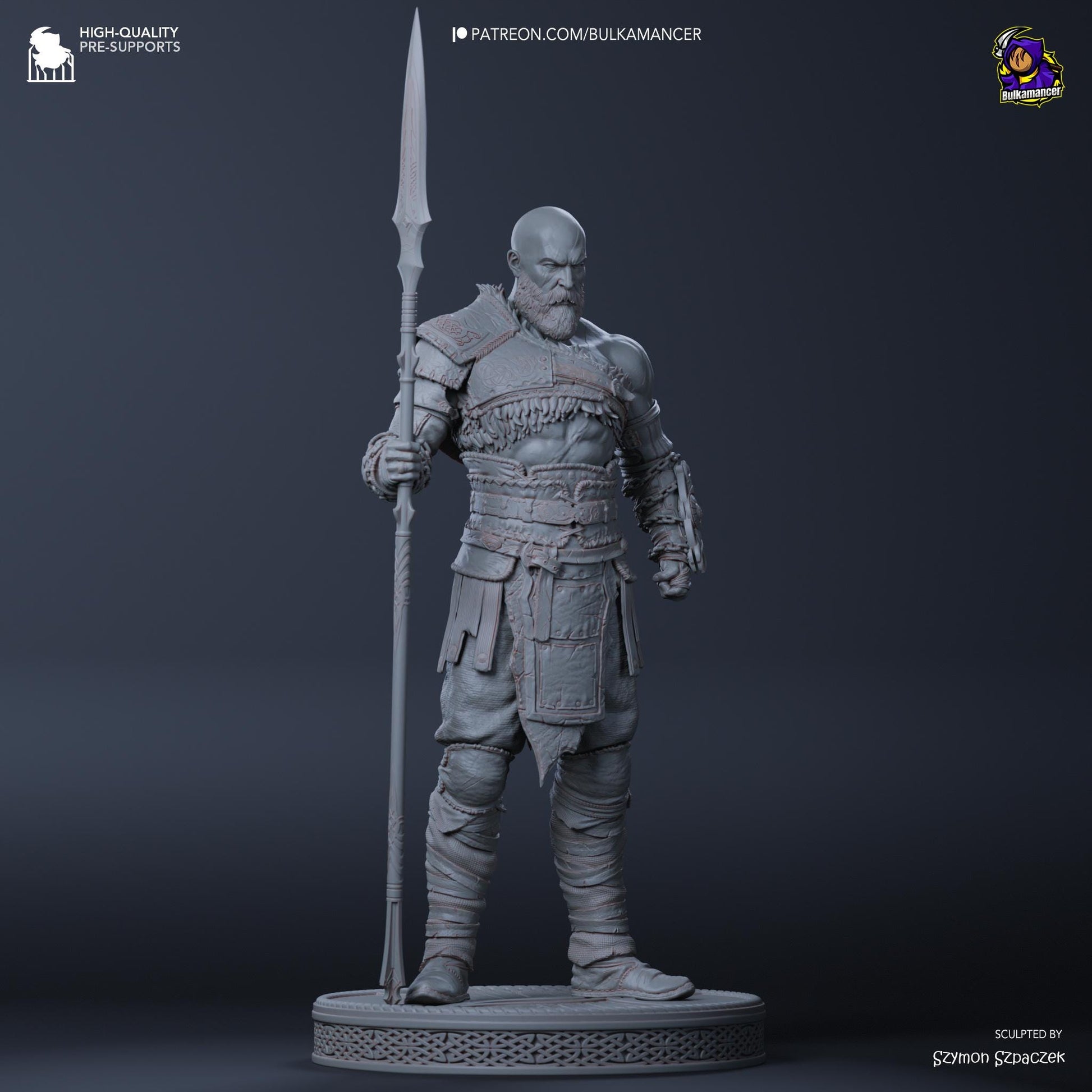 a statue of a man with a sword and armor