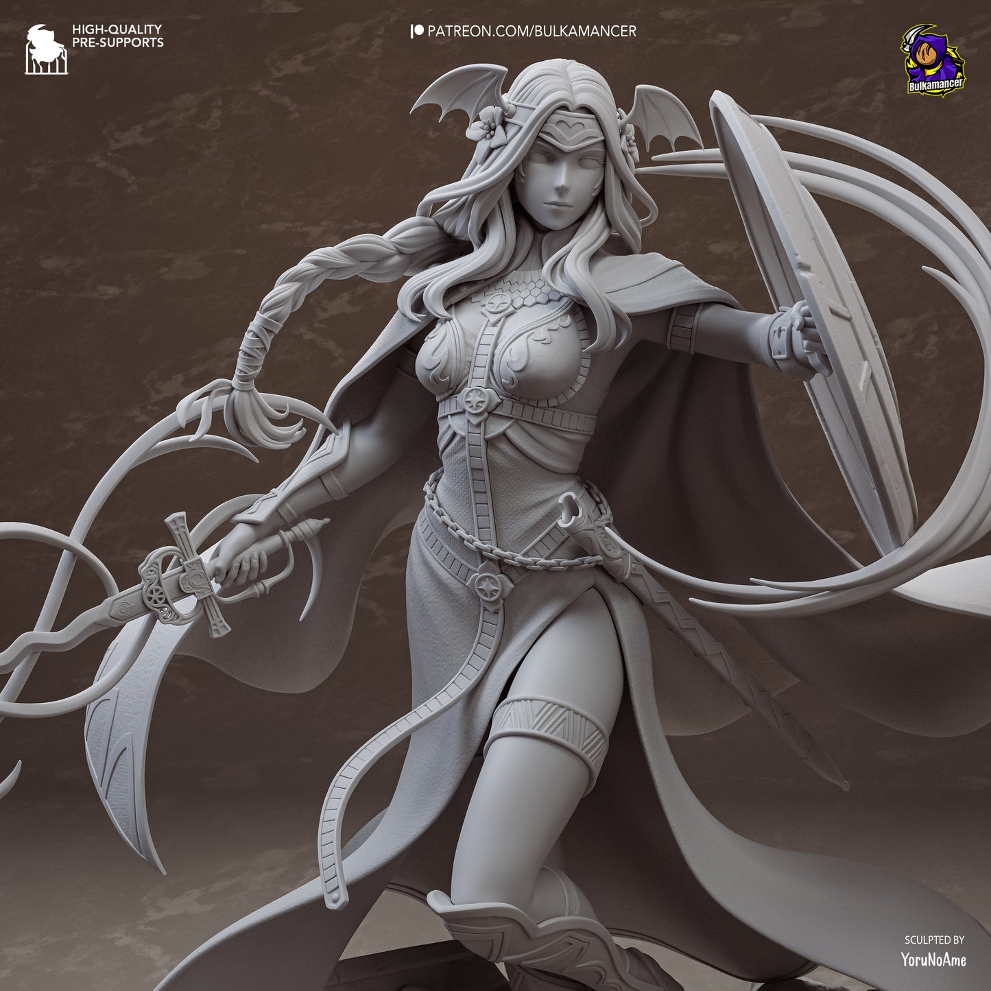 Saint of Legend Resin Statue •Warrior Display Figure Unpainted Collector Model