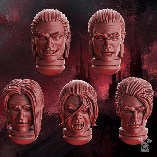 Crimson Wing Handsome Heads x20 - Blood Angel Proxy - Grimdark - Heresy - 40k
